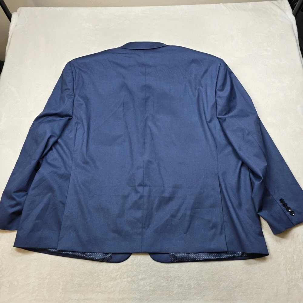 Shaquille O'Neal XLG‎ Blazer Mens 56S 56 Blue Sport Coat Two Button Lined
